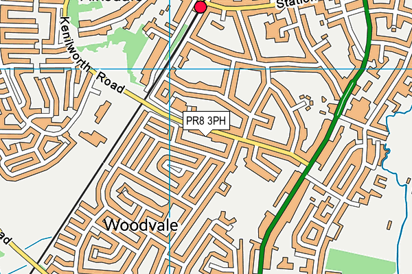 PR8 3PH map - OS VectorMap District (Ordnance Survey)