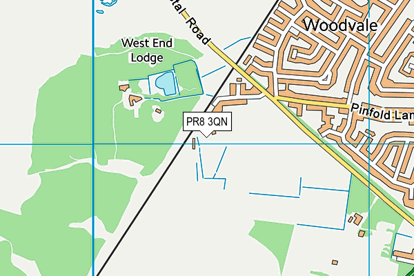 PR8 3QN map - OS VectorMap District (Ordnance Survey)