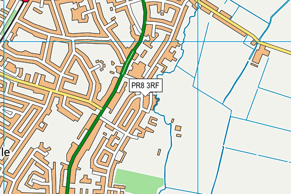 PR8 3RF map - OS VectorMap District (Ordnance Survey)