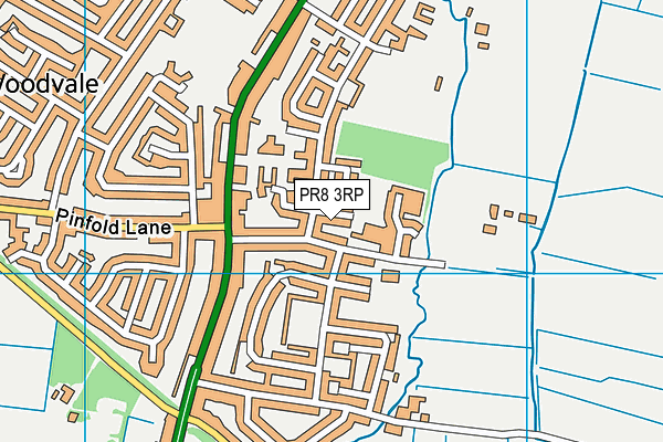 PR8 3RP map - OS VectorMap District (Ordnance Survey)
