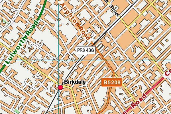 PR8 4BG map - OS VectorMap District (Ordnance Survey)