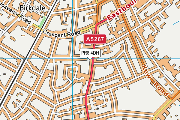 PR8 4DH map - OS VectorMap District (Ordnance Survey)