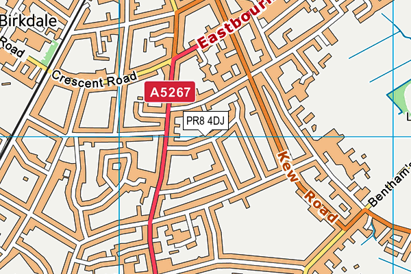 PR8 4DJ map - OS VectorMap District (Ordnance Survey)