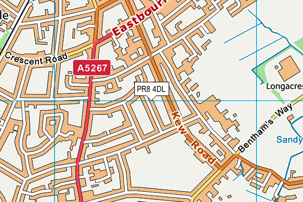 PR8 4DL map - OS VectorMap District (Ordnance Survey)