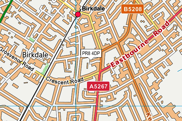 PR8 4DP map - OS VectorMap District (Ordnance Survey)