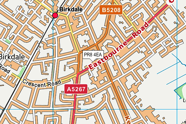 PR8 4EA map - OS VectorMap District (Ordnance Survey)