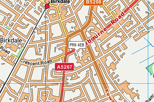 PR8 4EB map - OS VectorMap District (Ordnance Survey)