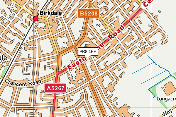 PR8 4EH map - OS VectorMap District (Ordnance Survey)