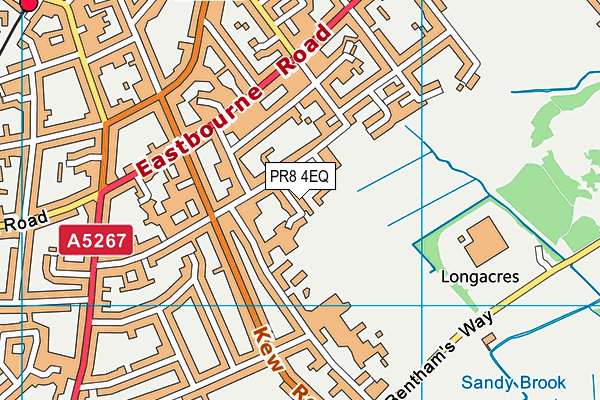 PR8 4EQ map - OS VectorMap District (Ordnance Survey)