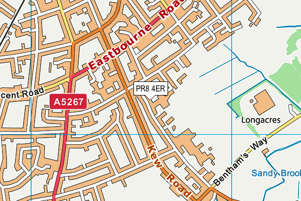 PR8 4ER map - OS VectorMap District (Ordnance Survey)