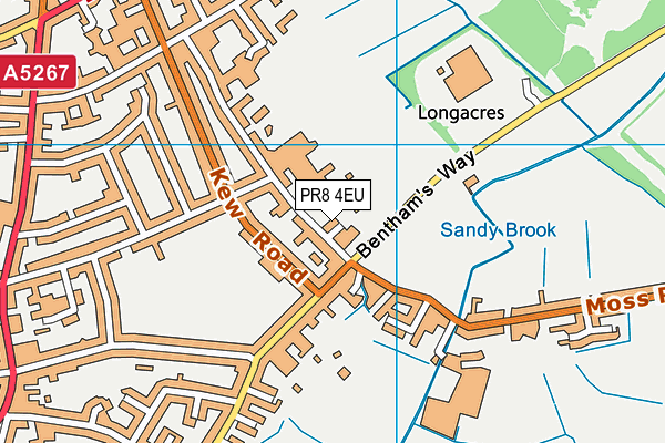 PR8 4EU map - OS VectorMap District (Ordnance Survey)