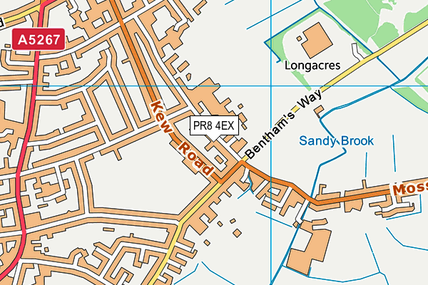 PR8 4EX map - OS VectorMap District (Ordnance Survey)