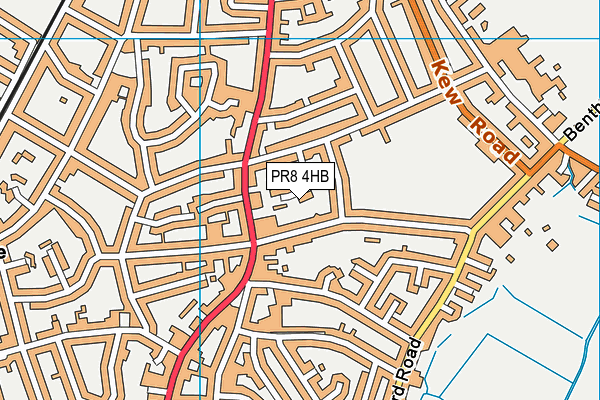 PR8 4HB map - OS VectorMap District (Ordnance Survey)