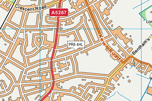 PR8 4HL map - OS VectorMap District (Ordnance Survey)