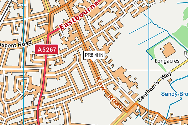 PR8 4HN map - OS VectorMap District (Ordnance Survey)