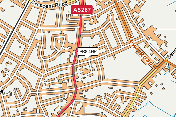 PR8 4HP map - OS VectorMap District (Ordnance Survey)