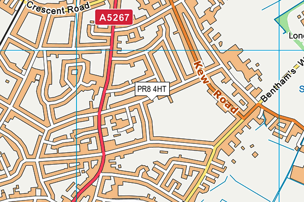 PR8 4HT map - OS VectorMap District (Ordnance Survey)