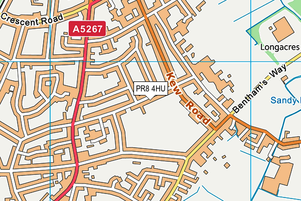 PR8 4HU map - OS VectorMap District (Ordnance Survey)
