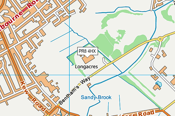 PR8 4HX map - OS VectorMap District (Ordnance Survey)