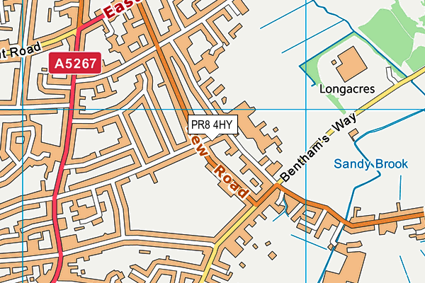 PR8 4HY map - OS VectorMap District (Ordnance Survey)