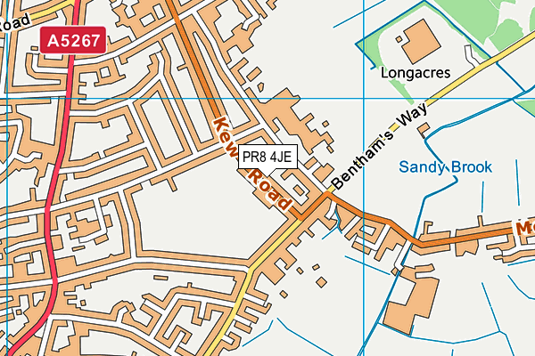 PR8 4JE map - OS VectorMap District (Ordnance Survey)