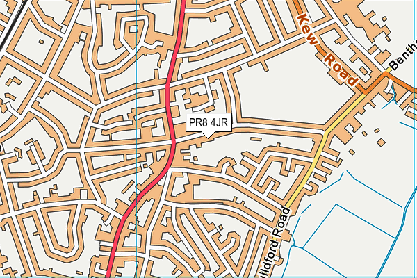 PR8 4JR map - OS VectorMap District (Ordnance Survey)