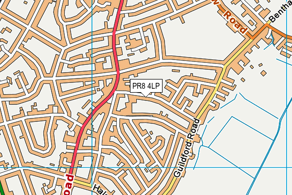 PR8 4LP map - OS VectorMap District (Ordnance Survey)