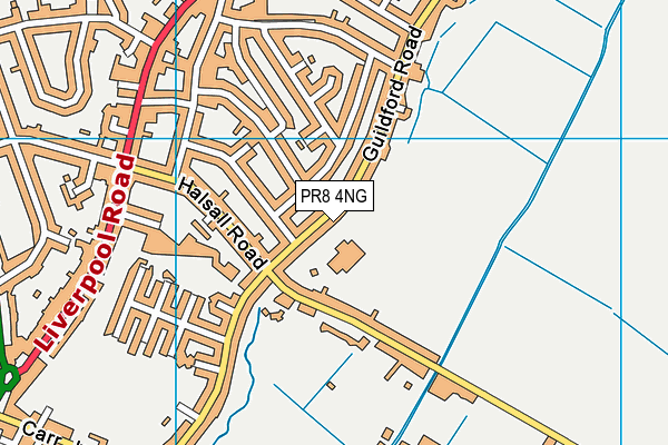 PR8 4NG map - OS VectorMap District (Ordnance Survey)