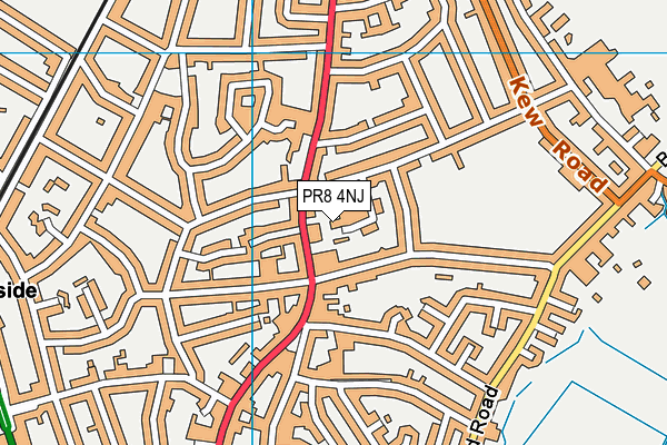 PR8 4NJ map - OS VectorMap District (Ordnance Survey)