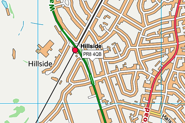 PR8 4QB map - OS VectorMap District (Ordnance Survey)