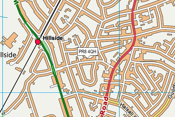 PR8 4QH map - OS VectorMap District (Ordnance Survey)