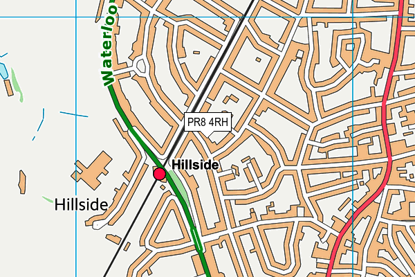 PR8 4RH map - OS VectorMap District (Ordnance Survey)