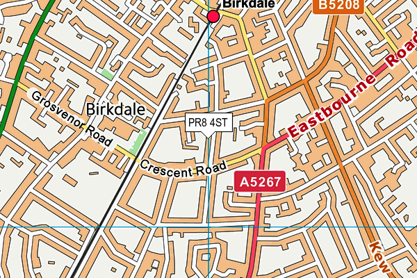 PR8 4ST map - OS VectorMap District (Ordnance Survey)