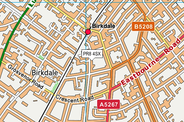 PR8 4SX map - OS VectorMap District (Ordnance Survey)