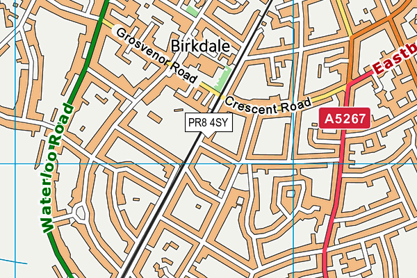 PR8 4SY map - OS VectorMap District (Ordnance Survey)