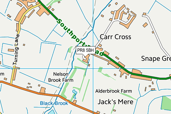 PR8 5BH map - OS VectorMap District (Ordnance Survey)