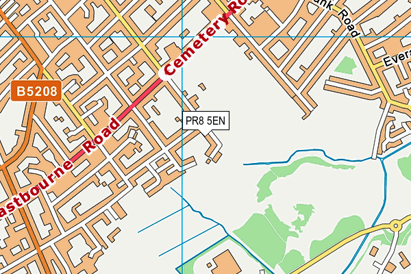 PR8 5EN map - OS VectorMap District (Ordnance Survey)