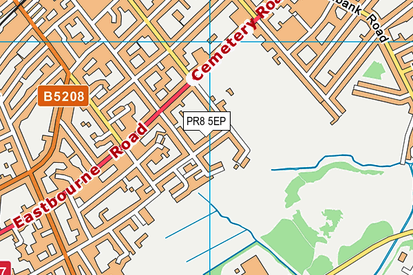PR8 5EP map - OS VectorMap District (Ordnance Survey)