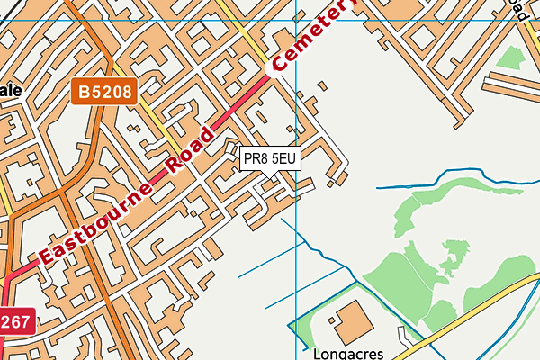 PR8 5EU map - OS VectorMap District (Ordnance Survey)