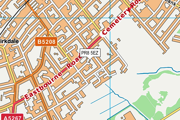 PR8 5EZ map - OS VectorMap District (Ordnance Survey)