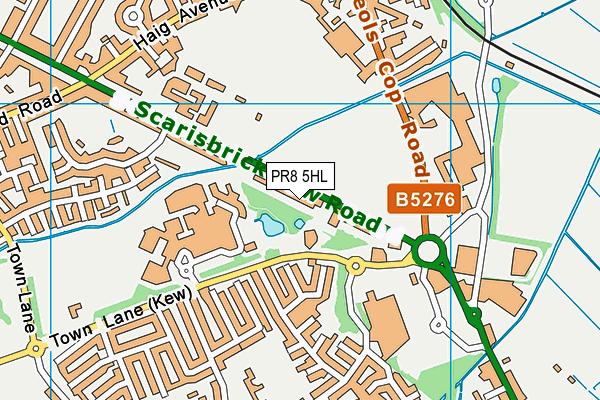 PR8 5HL map - OS VectorMap District (Ordnance Survey)