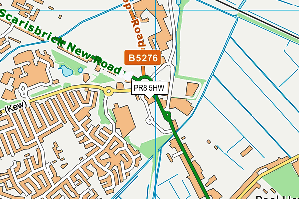 PR8 5HW map - OS VectorMap District (Ordnance Survey)