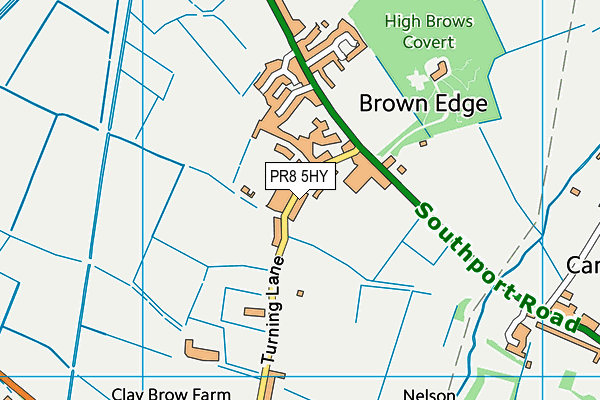 PR8 5HY map - OS VectorMap District (Ordnance Survey)