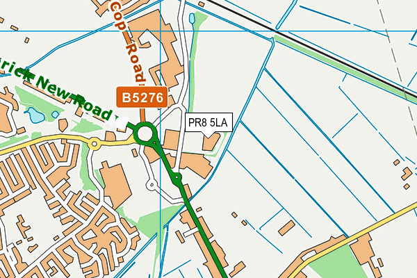 PR8 5LA map - OS VectorMap District (Ordnance Survey)