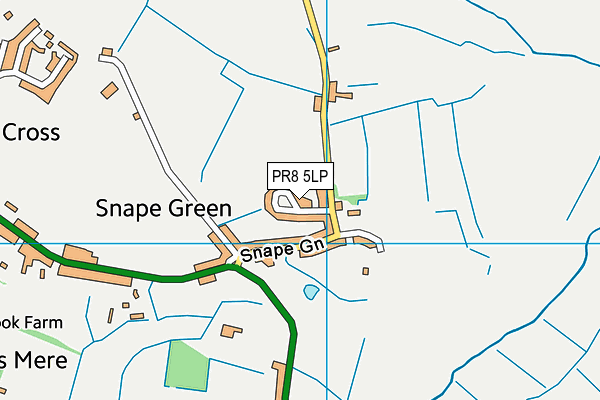 PR8 5LP map - OS VectorMap District (Ordnance Survey)