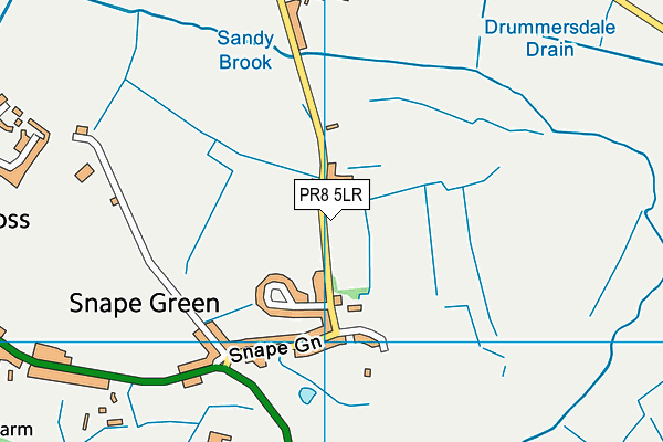 PR8 5LR map - OS VectorMap District (Ordnance Survey)