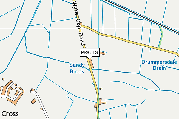 PR8 5LS map - OS VectorMap District (Ordnance Survey)