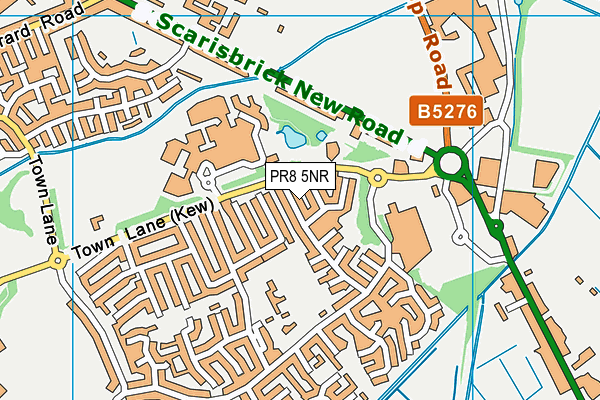 PR8 5NR map - OS VectorMap District (Ordnance Survey)