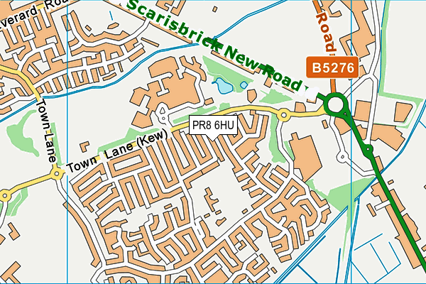 PR8 6HU map - OS VectorMap District (Ordnance Survey)