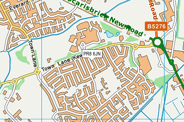 PR8 6JN map - OS VectorMap District (Ordnance Survey)